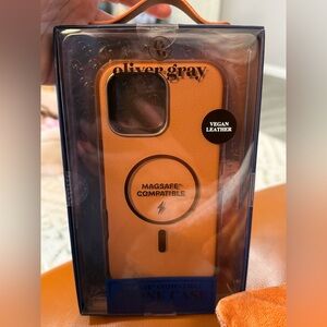 Magsafe-Compatible Phone Case for iPhone 16 Pro Max -cognac leather look